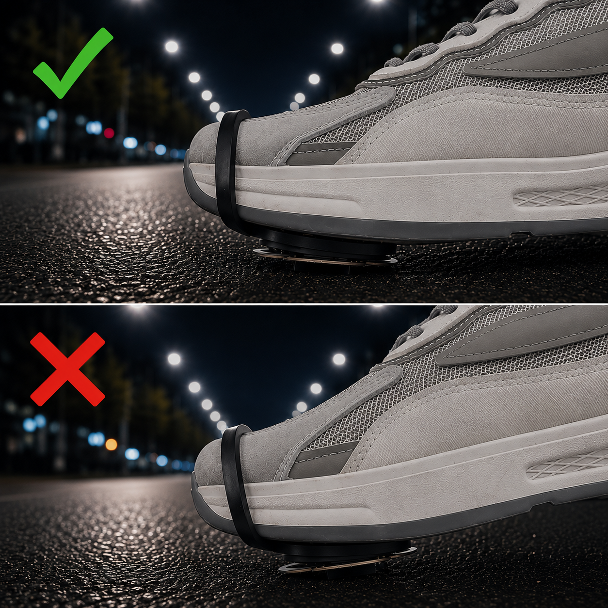 Correct vs incorrect installation